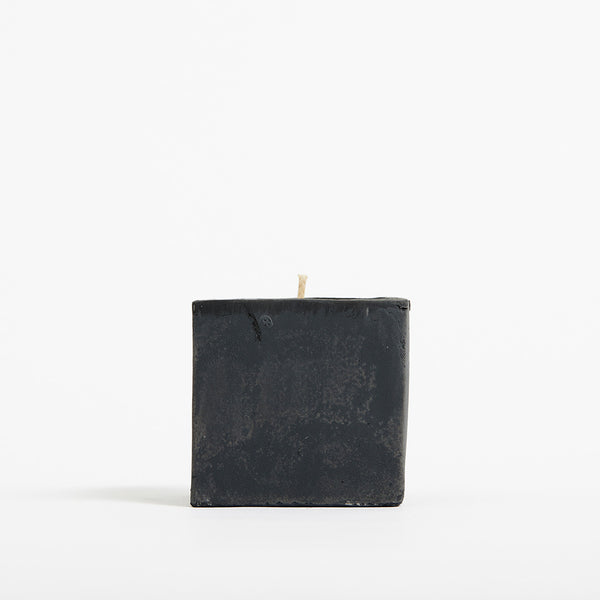 Aromatherapy Soy Candle in 6cm Concrete Pot - Black - Printed - SM-003-02