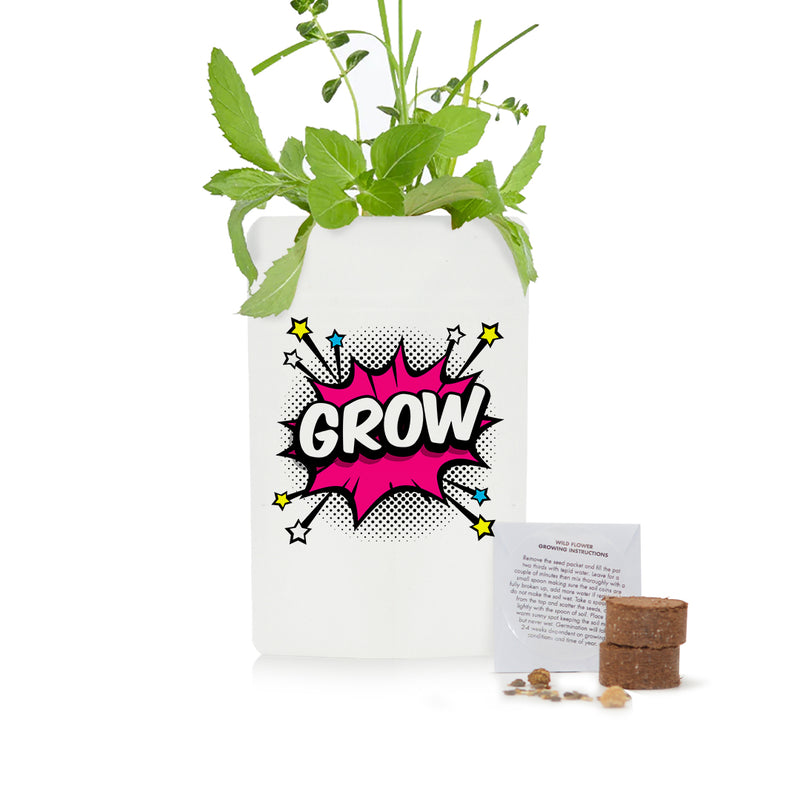 Flower Grow Powch™ - Matt White - SM-050-02