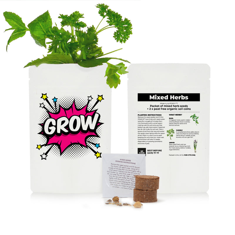 Herb Grow Powch™ - Matt White - SM-050-03