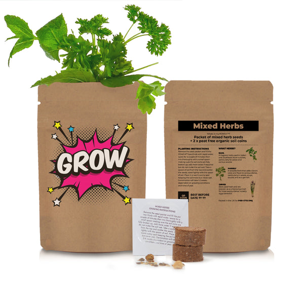 Herb Grow Powch™ - Kraft - SM-050-13