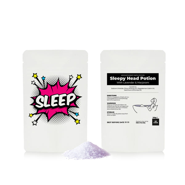 Sleepy Head Bath Potion Powch™ - Matt White - SM-052-04