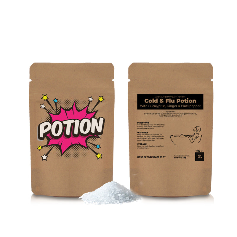 Cold & Flu Bath Potion Powch™ - Kraft - SM-052-13