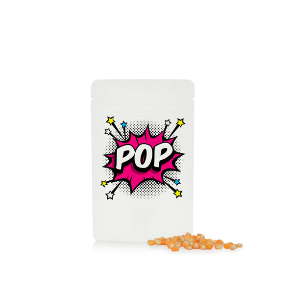 Organic Popcorn Kernels Powch™ - Matt White - SM-055-02