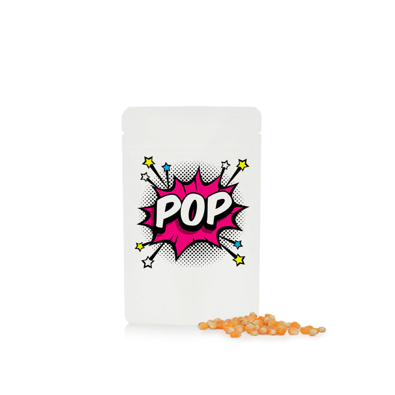 Organic Popcorn Kernels Powch™ - Matt White - SM-055-02