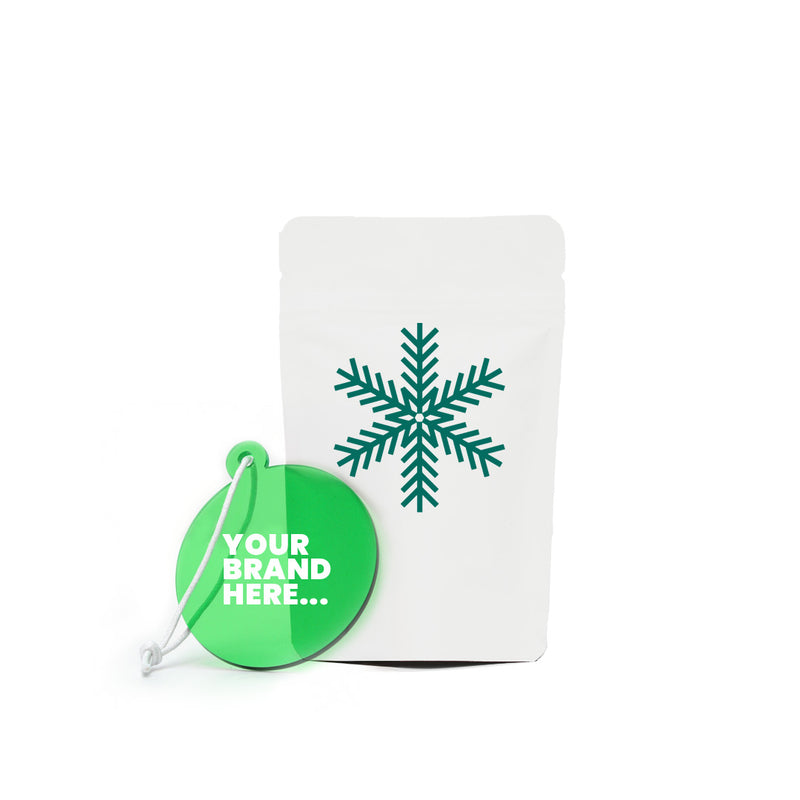 Green recycled bauble and Powch™