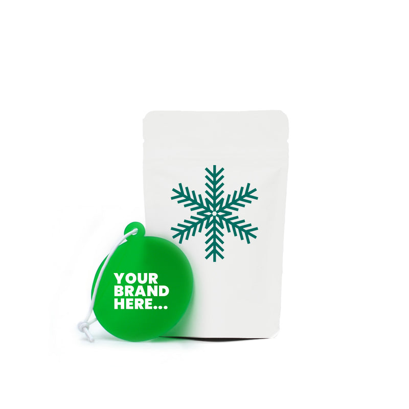 Green recycled bauble and Powch™