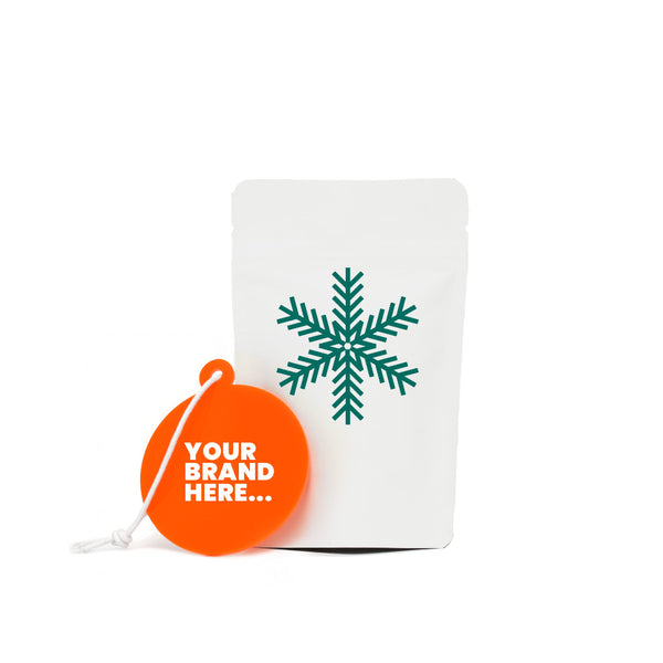 Orange recycled bauble and Powch™