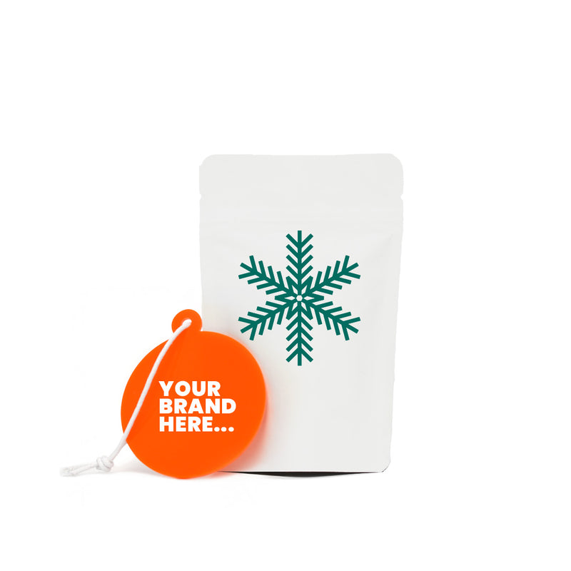 Orange recycled bauble and Powch™